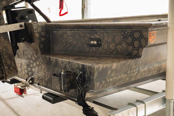 Welded corner detail — precision craftsmanship